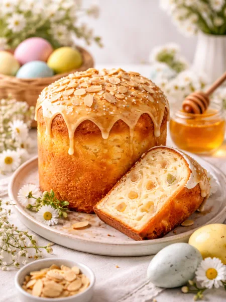 Almond and honey easter cake