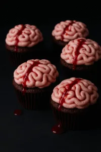 Bloody Brain Cupcakes