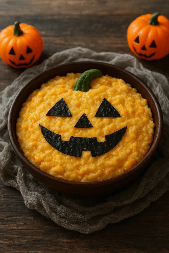 Сервірування гарбузової каші до Хеловіну