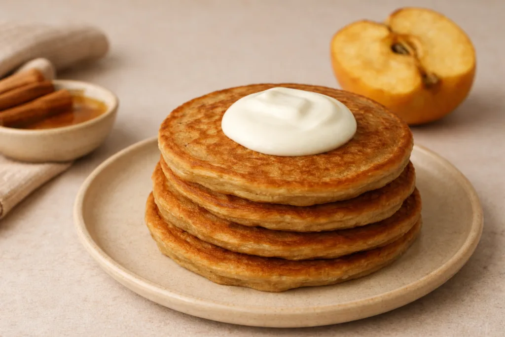 Гречані млинці з яблуками