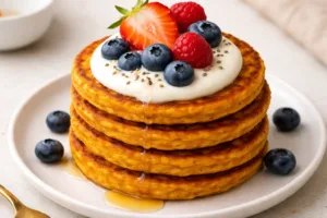 Carrot–Pumpkin Mini Pancakes