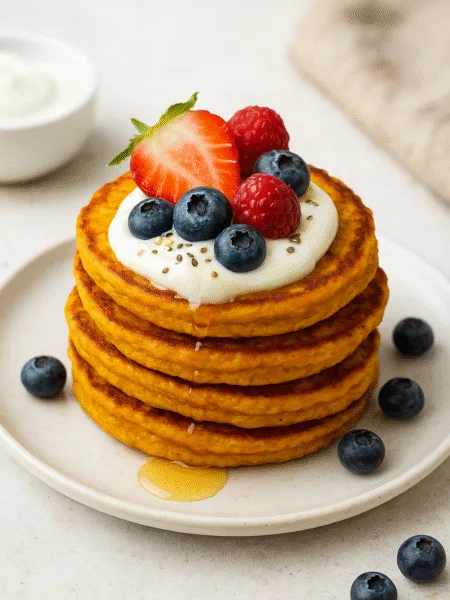 Міні-панкейки з моркви або гарбуза – здоровий і яскравий сніданок