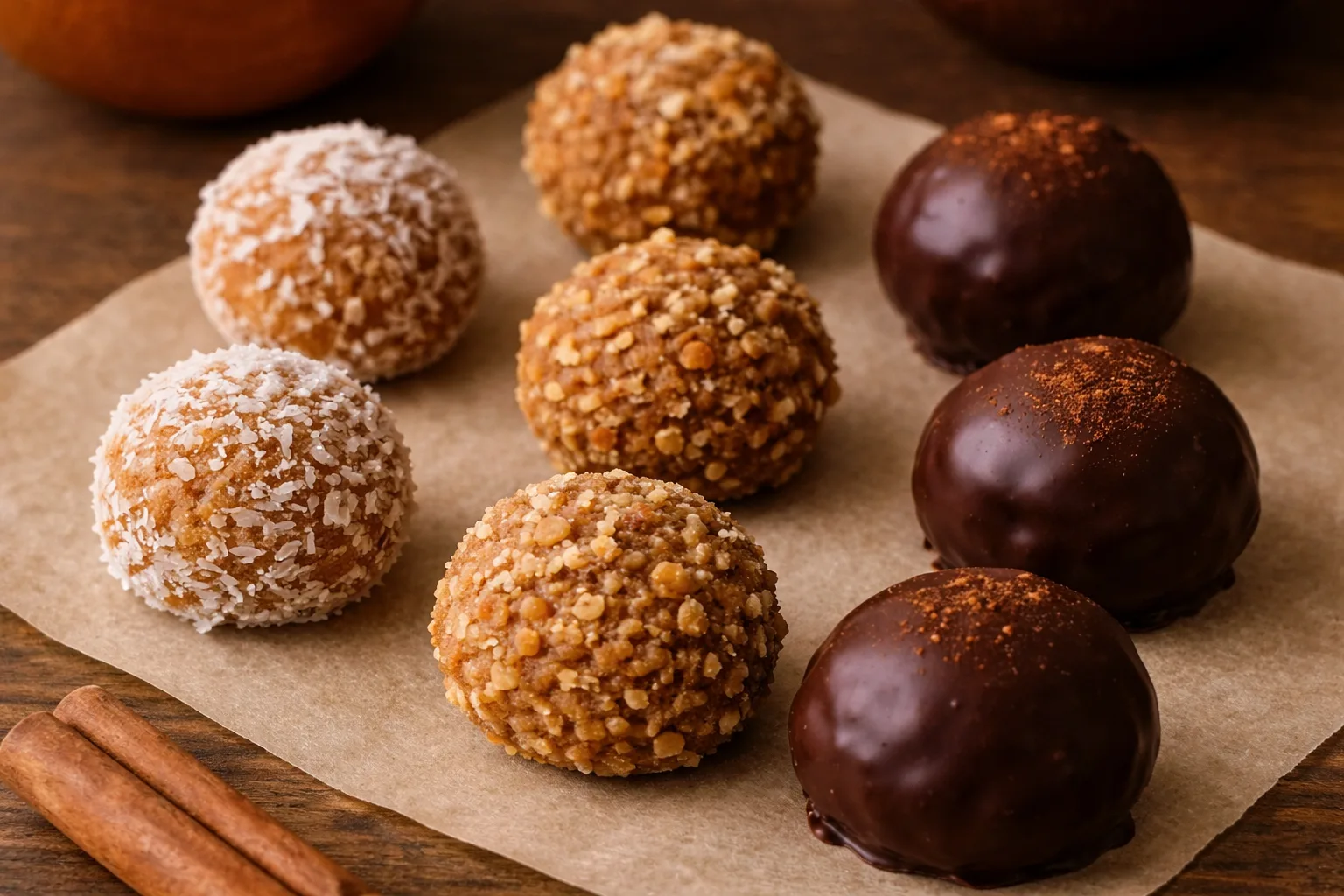 Морозні гарбузові кульки з корицею та шоколадом