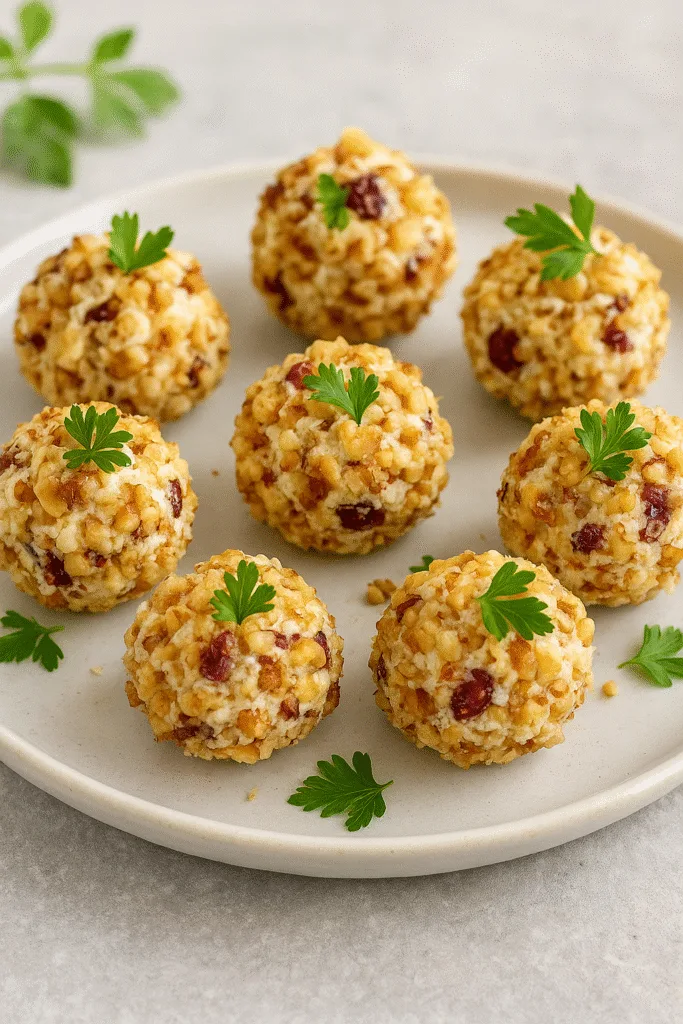 Сирні кульки з горіхами та журавлиною