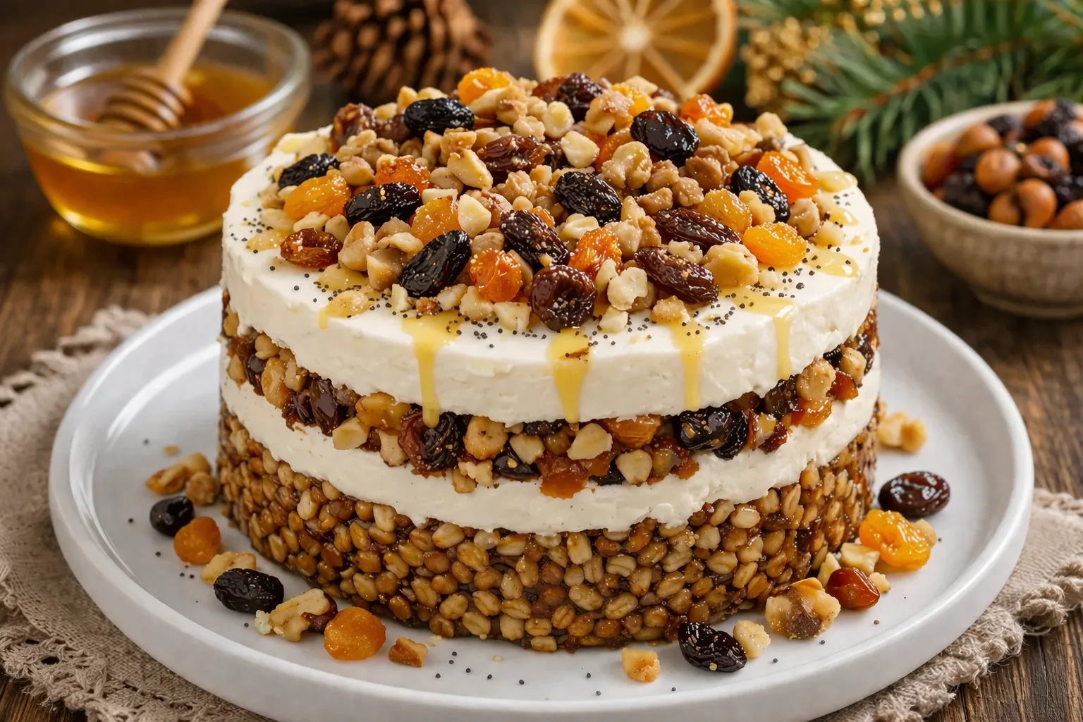 Різдвяний медовик із куті