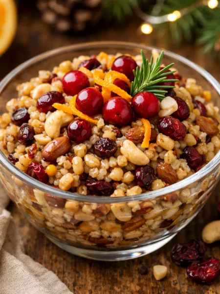 Кутя “Ніжна різдвяна” з горіхами та журавлиною