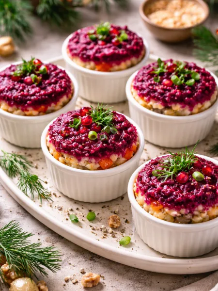 Запечений оселедець під овочевою шубою