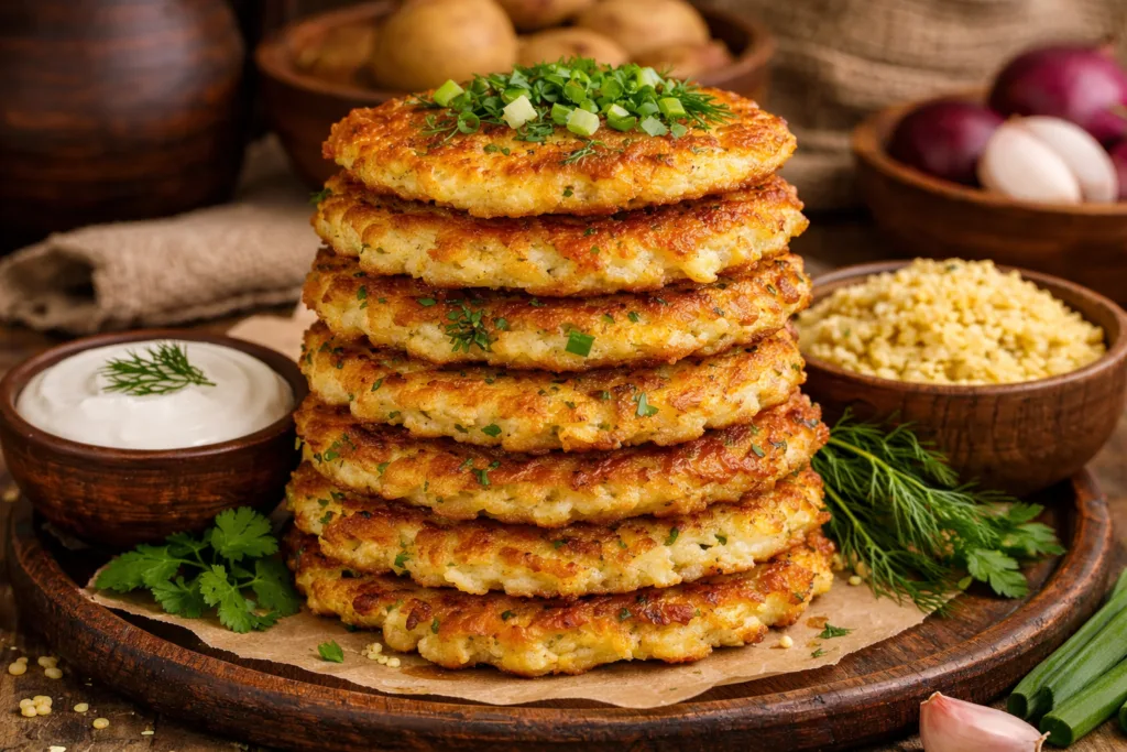 Деруни з пшоном