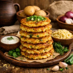 Деруни з пшоном