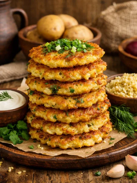 Деруни з пшоном