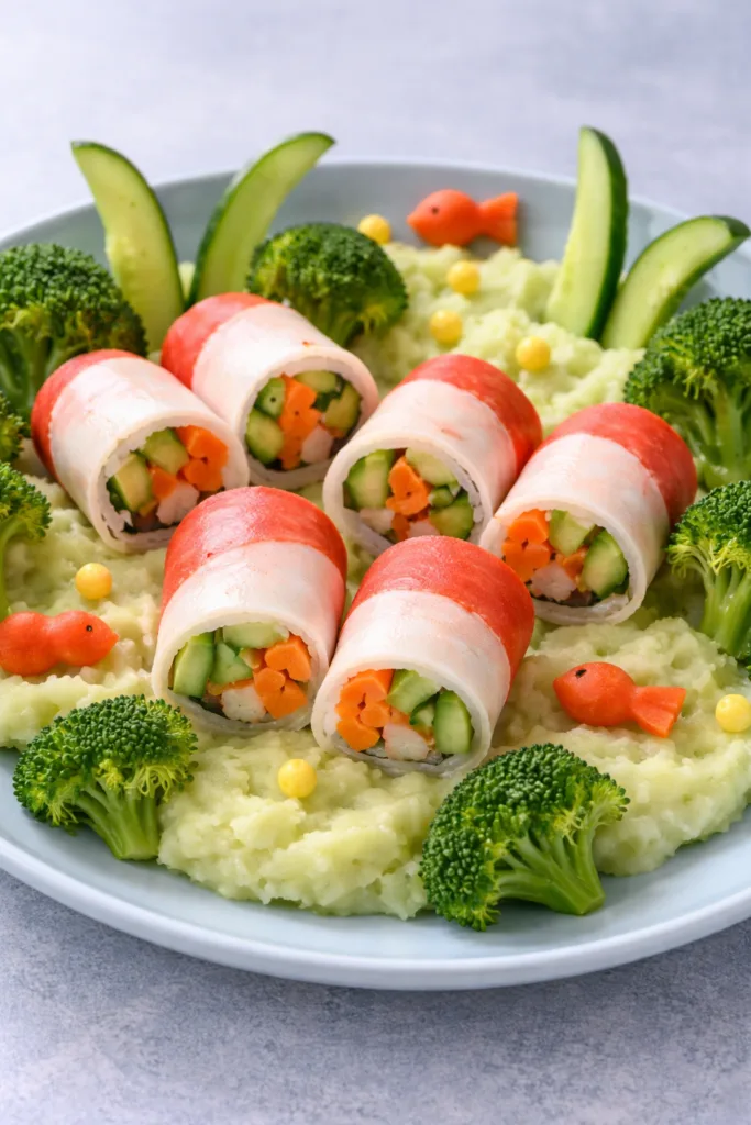 Крабові роли з овочами