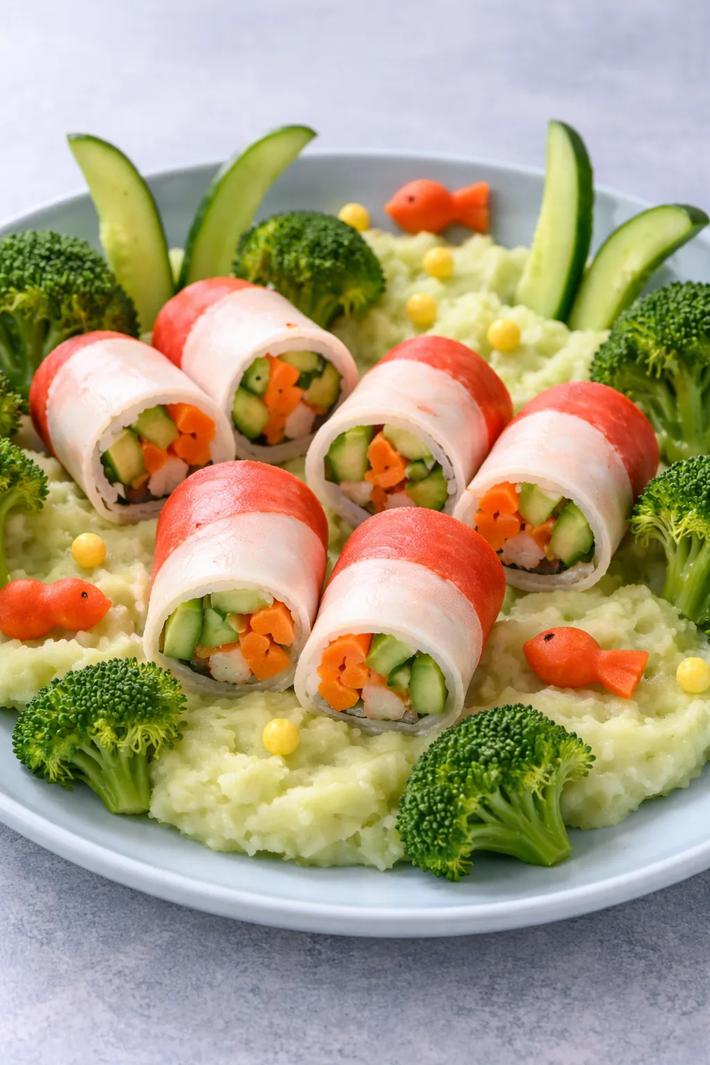 Крабові роли з овочами