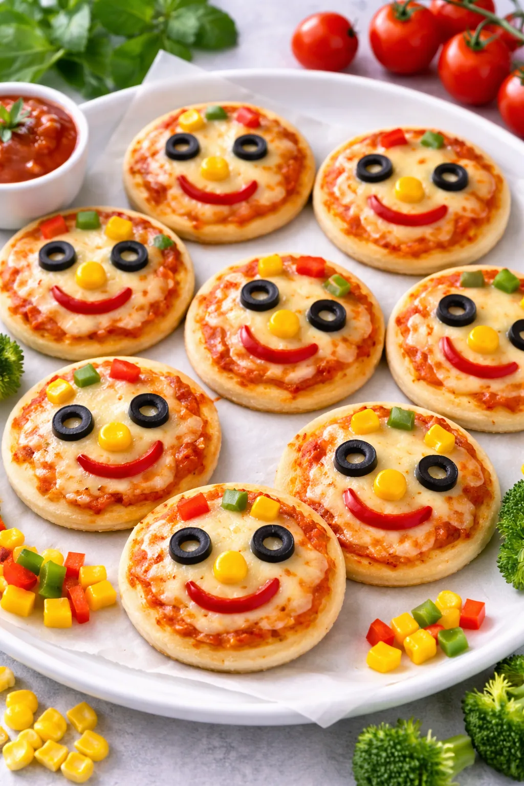Міні-піци “Смайлики” — весела та корисна страва для дітей