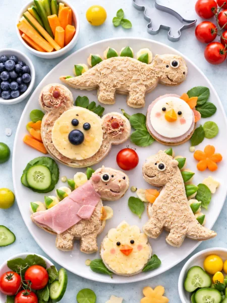 Веселі сендвічі-динозаврики