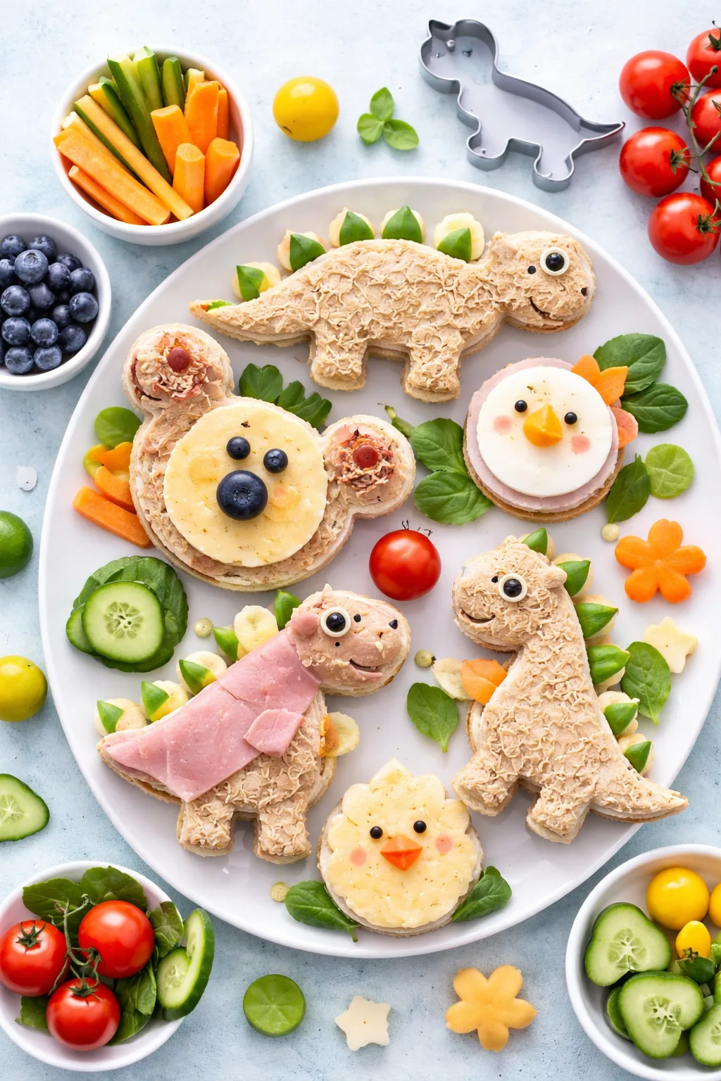 Веселі сендвічі-динозаврики