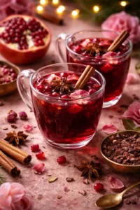💘 Безалкогольний глінтвейн «Гранат–троянда–какао»
