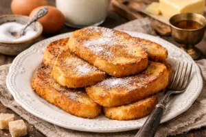 Галицькі грінки з яйцем і молоком