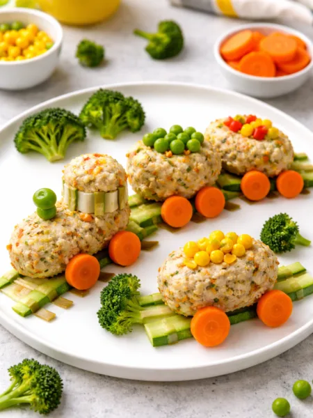 🚂 «Паровозик з овочів та курки» — страва-гра