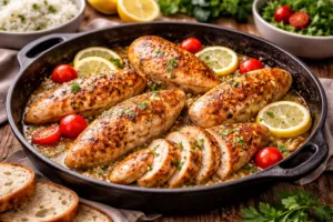 швидка вечеря з курки на сковороді