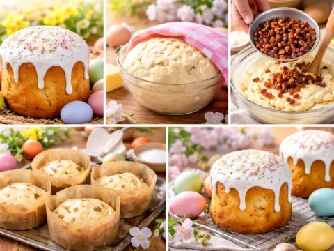 паска на дріжджах з родзинками