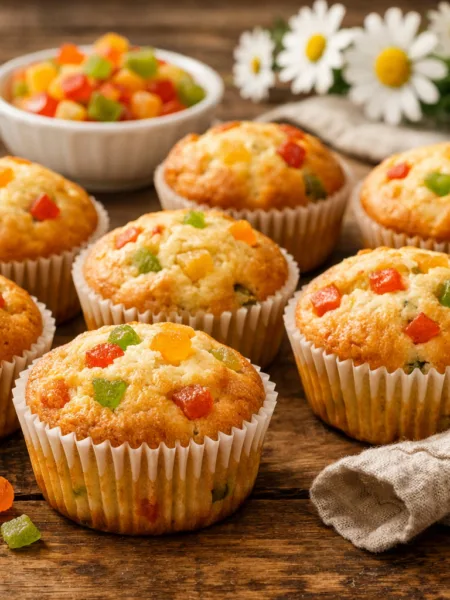 великодні маффіни з цукатами