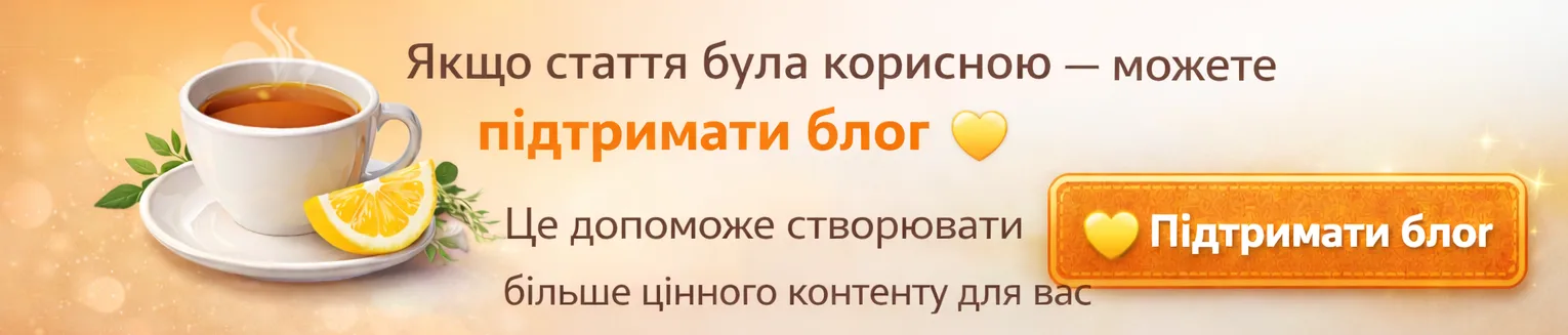 Підтримати блог