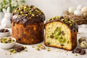 дубайська паска з фісташками і шоколадом