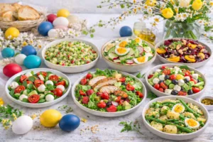 7 легких салатів на Великдень без майонезу на святковому столі