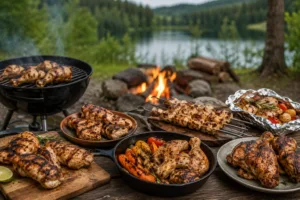 Курка на природі: 7 простих рецептів і маринадів