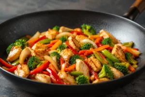 стир-фрай з куркою та овочами