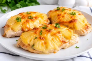 Курка з ананасом під сирною скоринкою