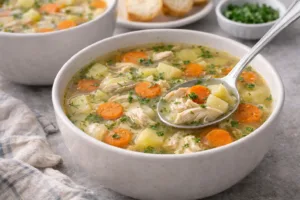 Ніжний курячий суп
